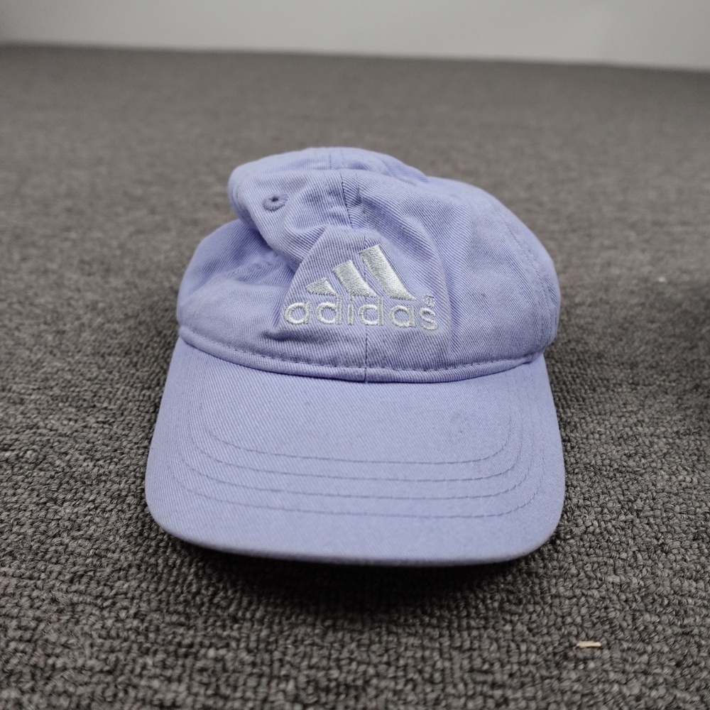 Adidas Hat Cap Fitted Girls One Size Purple Cotton Twill Baseball Sports Infant